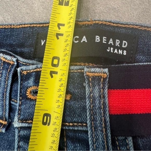 Stylish Blue Jeans with Red Stripe - Picture 10 of 10